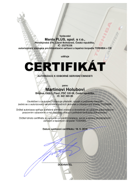 certifikát - HM