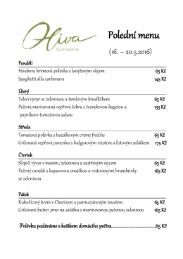 Polední menu