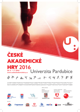 ČESKÉ AKADEMICKÉ HRY 2016 Univerzita Pardubice