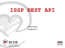ISSP REST API