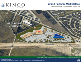 Grand Parkway Marketplace - Kimco Realty Corporation