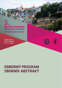 Program konference v pdf - 3. Společná konference ČGPS ČLS JEP