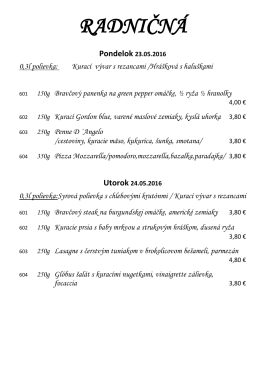 Denné menu 23.05.