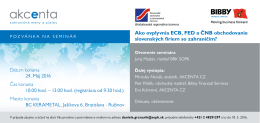Ako ovplyvnia ECB, FED a ČNB obchodovanie slovenských firiem