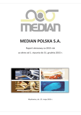 MEDIAN POLSKA SA – Raport roczny za 2013 r.