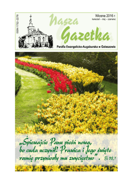 gazetka 51 wiosna 2016 – pdf - Parafia Ewangelicko