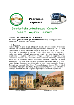 Dolina Pałaców i Ogrodów Wojanów-Łomnica-Bukowiec