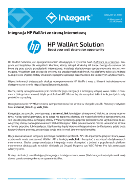 Instrukcja integracji HP Wall Art ze stroną www (PL)