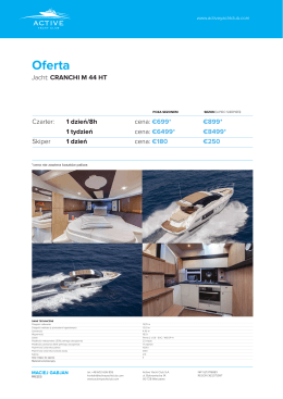 Oferta - Active Yacht Club
