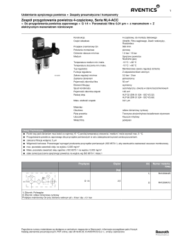 Zespół przygotowania powietrza 4-częściowy, Seria NL4