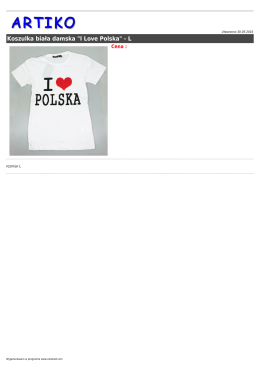 Koszulka biała damska "I Love Polska"