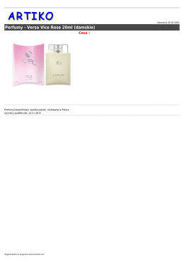 Perfumy - Versa Vice Rose 20ml (damskie)