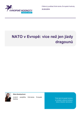 NATO v Evropě: více než jen jízdy dragounů - Think