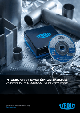 premium systém cerabond výrobky s maximální životností