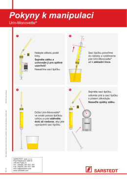 Pokyny k manipulaci