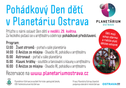 Rezervace na www.planetariumostrava.cz