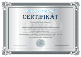 certifikát česko