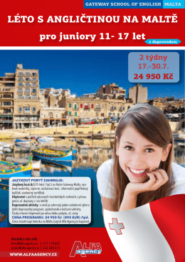 Malta_Juniors_Gateway - MAXIMUM, jazyková agentura