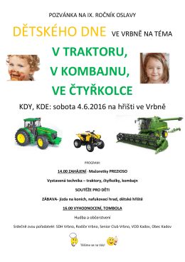 Dětský den ve Vrbně 4. 6. 2016