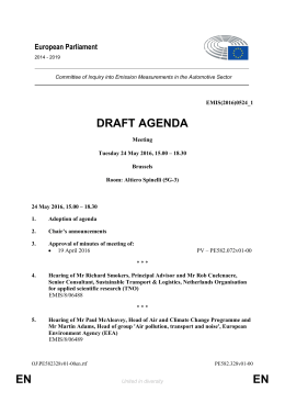 en en draft agenda - European Parliament