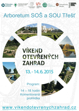 Plakát VOZ Arboretum Třešť