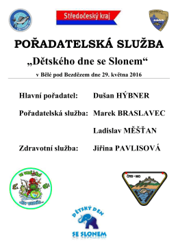 POŘADATELSKÁ SLUŽBA