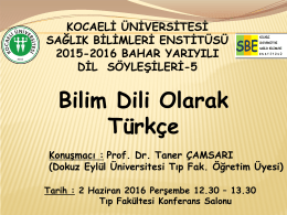 Slayt 1 - Kocaeli Üniversitesi