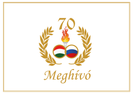 Meghívó - Magyar Orosz Művelődési és Baráti Társaság