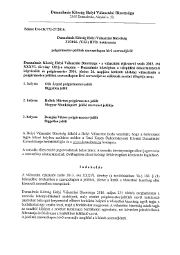 Polg&aacute;rmester-jel&ouml;ltek szavaz&oacute;lapi megjelen&iacute;t&eacute;s&eacute;nek