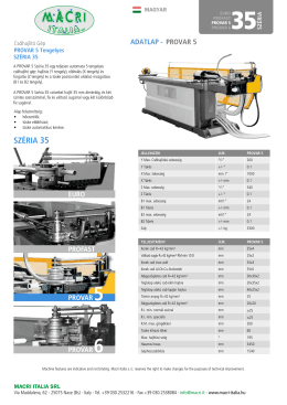 provar 5 - Macri Italia srl