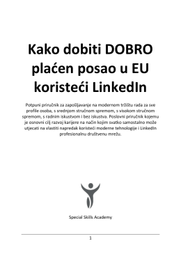 Kako dobiti DOBRO plaćen posao u EU koristeći LinkedIn