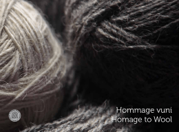Hommage vuni Homage to Wool - Centar za održivi razvoj Gerbin