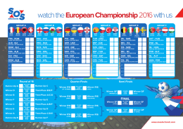 watch the European Championship 2016 with us