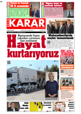 31 Mayis 2016_Kesin Karar Gazetesi