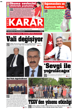 02 Haziran 2016 - Kesin Karar Gazetesi