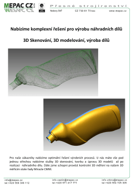 3D měření a modelování