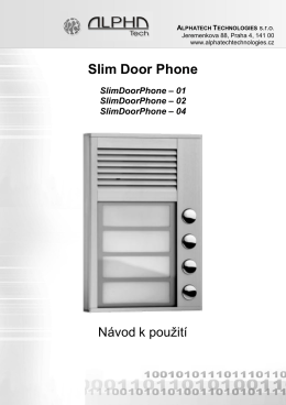 Slim Door Phone - alphatech technologies