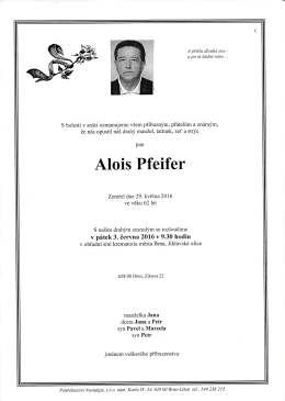 29.5.2016 Alois Pfeifer