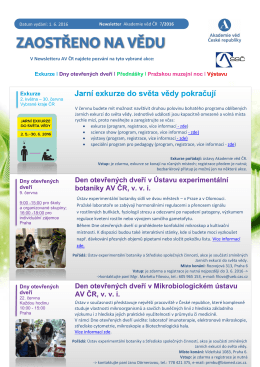 Newsletter AV ČR 16-07 - Akademie věd České republiky