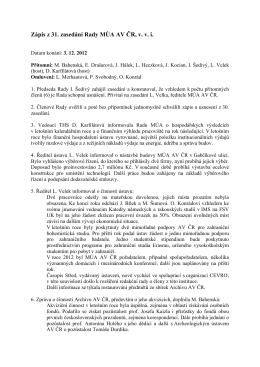 3. 12. 2012 (dpf) - Masarykův ústav a Archiv AV ČR, v. v. i.