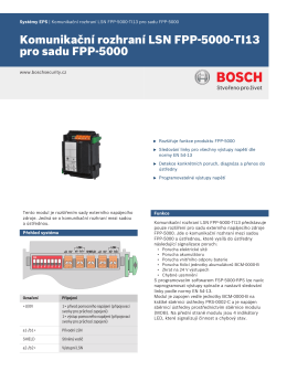 Komunikační rozhraní LSN FPP-5000-TI13 pro sadu FPP-5000