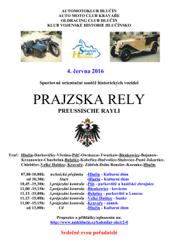 PRAJZSKA RELY - soutěž historických vozidel
