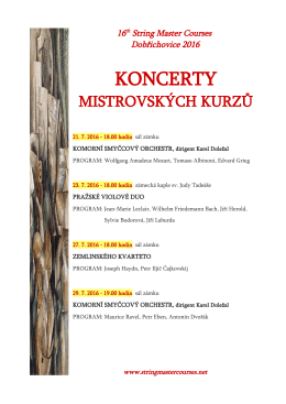 koncerty - Dobřichovice