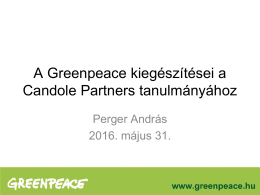 Perger András, a Greenpeace Magyarország klíma