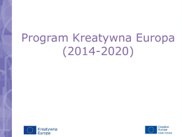 Program Kreatywna Europa 2014-2020
