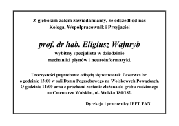 prof. dr hab. Eligiusz Wajnryb