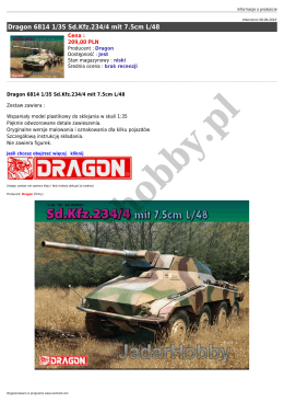 Dragon 6814 1/35 Sd.Kfz.234/4 mit 7.5cm L/48