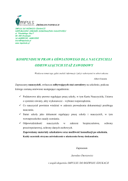 Kompendium prawa oświatowego dla nauczycieli Ostołęka 2