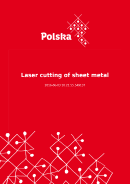 Laser cutting of sheet metal