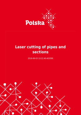 Laser cutting of pipes and sections